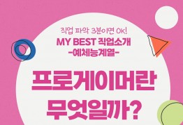 My Best 직업소개 (예체능계열) 프로게이머란 무엇일까?