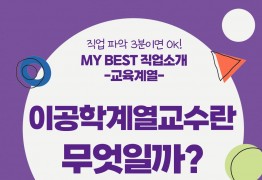 My Best 직업소개 (교육계열) 이공학계열 교수란 무엇일까?